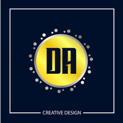 Initial Letter DA Logo Template Design Vector Illustration
