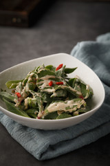Cold okra salad