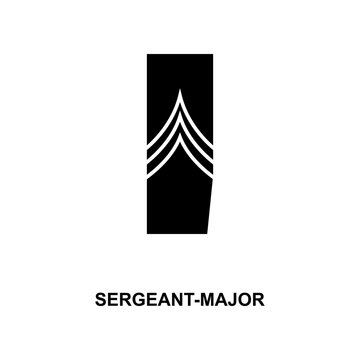 French sergeant major military ranks and insignia glyph icon