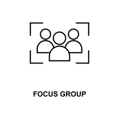 Fototapeta premium focus group line icon