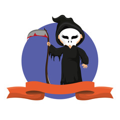 Kid with halloween costume