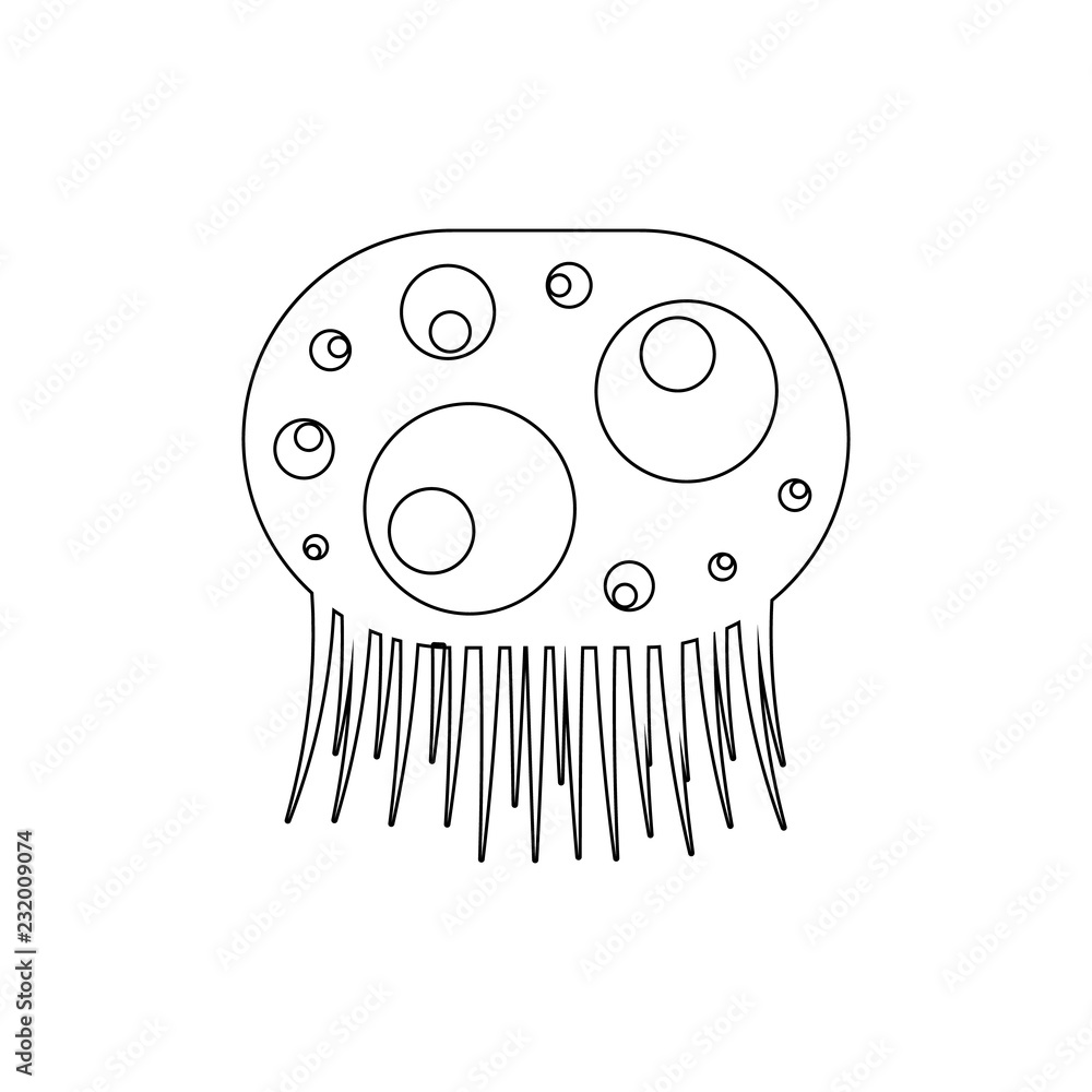 Poster monster icon. Element of horrible creatures for mobile concept and web apps illustration. Thin line icon for website design and development, app development