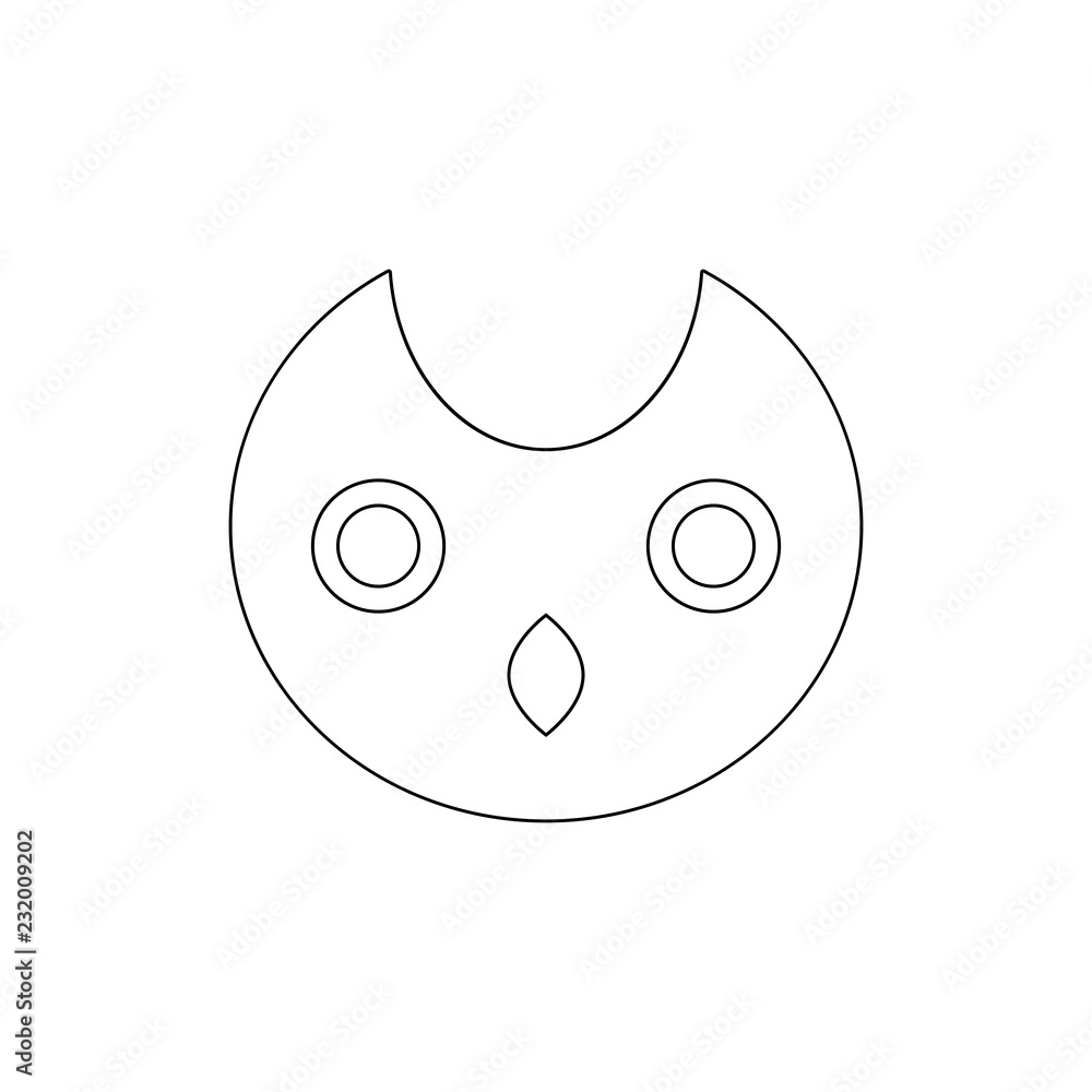 Poster monster icon. element of horrible creatures for mobile concept and web apps illustration. thin line 