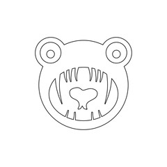 monster icon. Element of horrible creatures for mobile concept and web apps illustration. Thin line icon for website design and development, app development