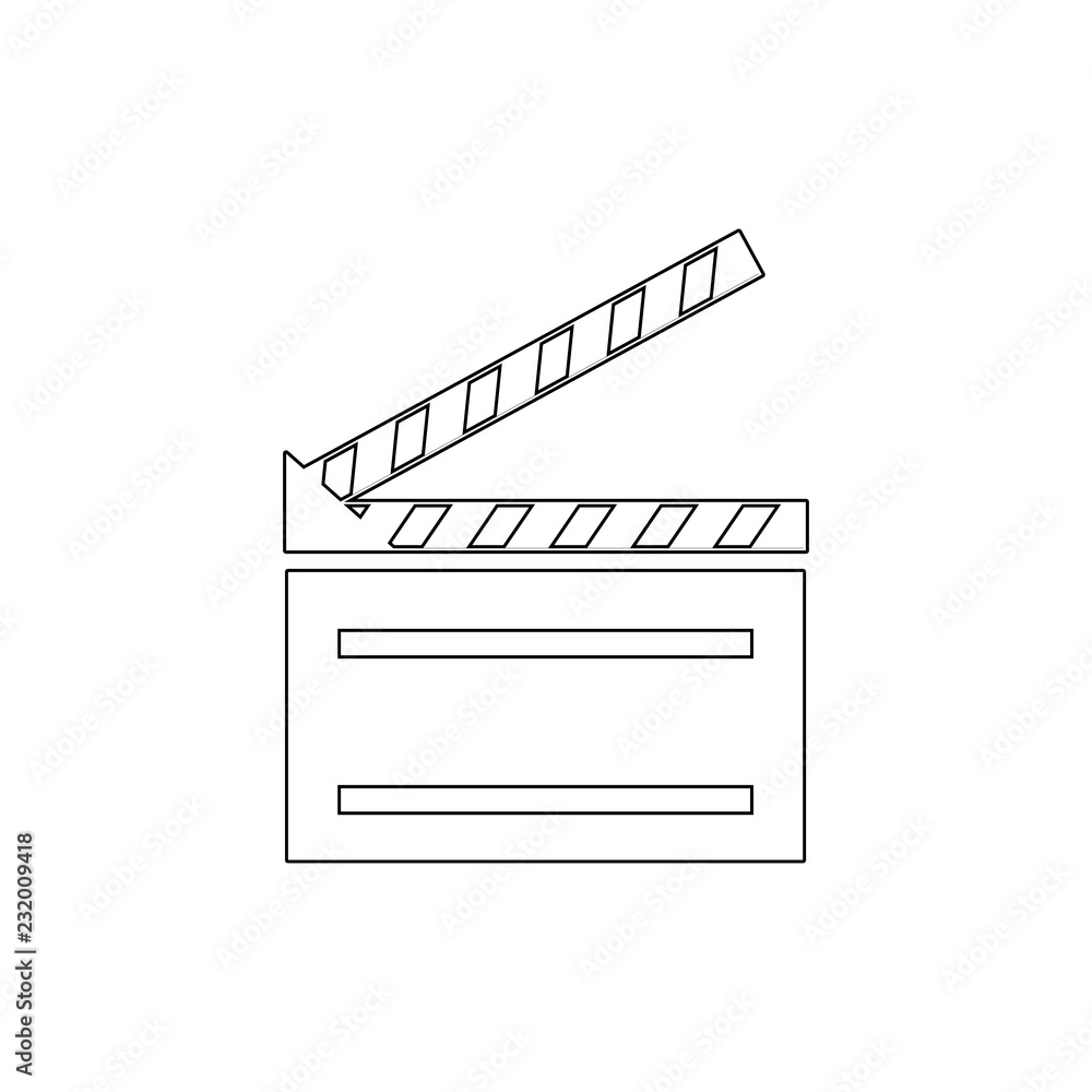 Poster video icon cinema sign. media element icon. element of media for mobile concept and web apps illustr