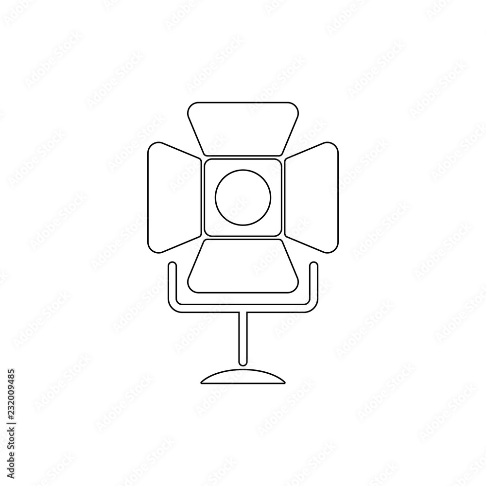 Poster spotlight simple icon. element of media for mobile concept and web apps illustration. thin line icon