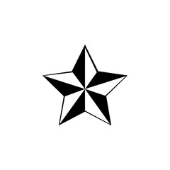 Obraz premium Five pointed star icon. Element of winter tourism. Premium quality graphic design icon. Signs and symbols collection icon for websites, web design, mobile app