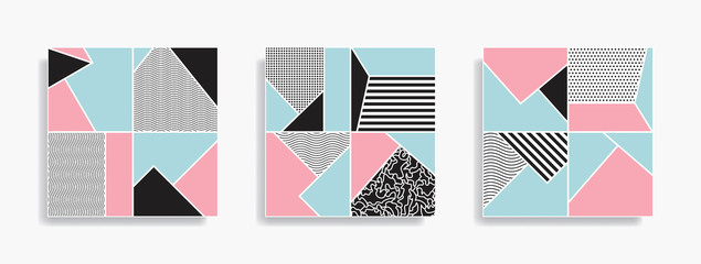 Obraz premium Abstract geometric seamless pattern