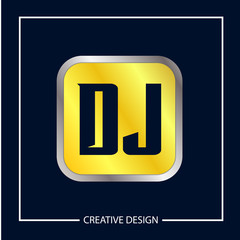 Initial Letter DJ Logo Template Design Vector Illustration