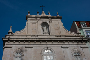 Fototapeta na wymiar The Church of Nossa Senhora do Loreto (Our Lady of Loreto - Igreja do Loreto). Lisbon, Portugal