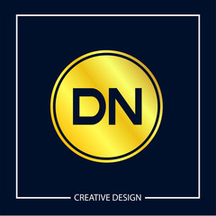 Initial Letter DN Logo Template Design Vector Illustration