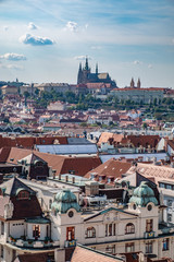 Obraz premium Prague city - Czech Republic - roof view