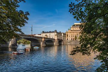 Obraz premium Prague city - Czech Republic - river view
