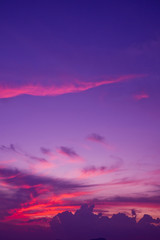 blue sky with clouds background, summer time, beautiful sky