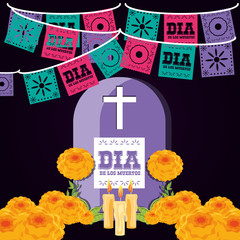 gravestone day of the dead party
