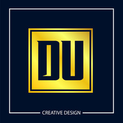 Initial Letter DU Logo Template Design Vector Illustrantion