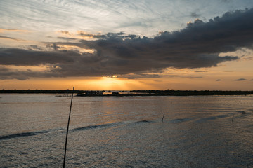 magical sunset on the big lake