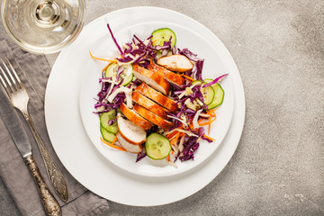 Healthy vegetable salad