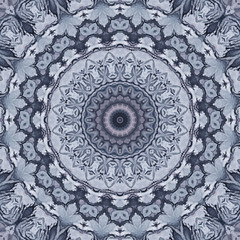 Seamless abstract pattern kaleidoscopic mosaic ornamental print