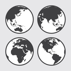 Earth globe vector