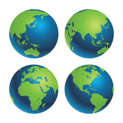 Earth globe vector