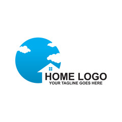 Home logo design vector template