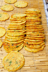 Traditional Korean food sold in the market