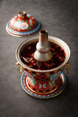 Spicy red oil soup base