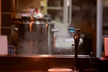 Hot water tap for japan food style