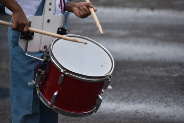 Fototapeta na wymiar Drummer boy on parade
