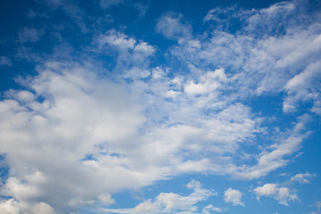 Fototapeta na wymiar Background from beautiful blue sky with cloud.