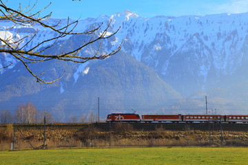 Fototapeta na wymiar Train Switzerland 