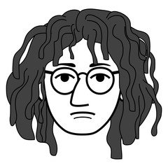 困るパーマのお兄さん