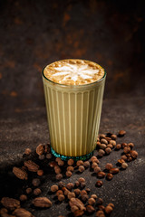 Winter warm spice coffee drink