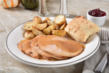 Gourmet turkey dinner