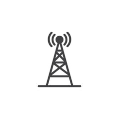 Radio antenna wireless vector icon. filled flat sign for mobile concept and web design. Network signal antenna simple solid icon. Symbol, logo illustration. Pixel perfect vector graphics