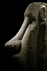 Head of Moai statue