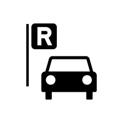 rent a car icon / public information symbol