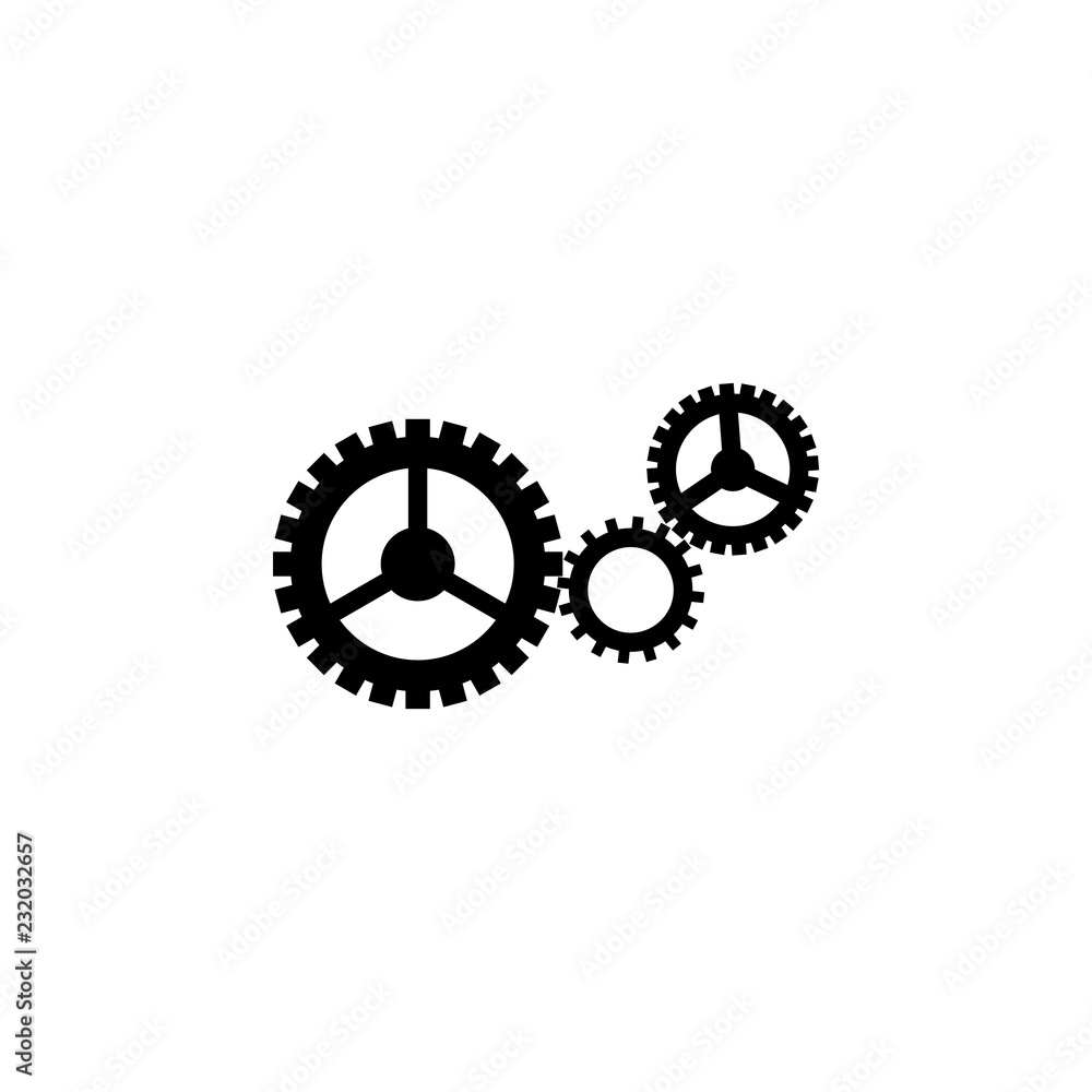 Poster cogwheels icon. element of problem solving. premium quality graphic design. signs and symbols collec
