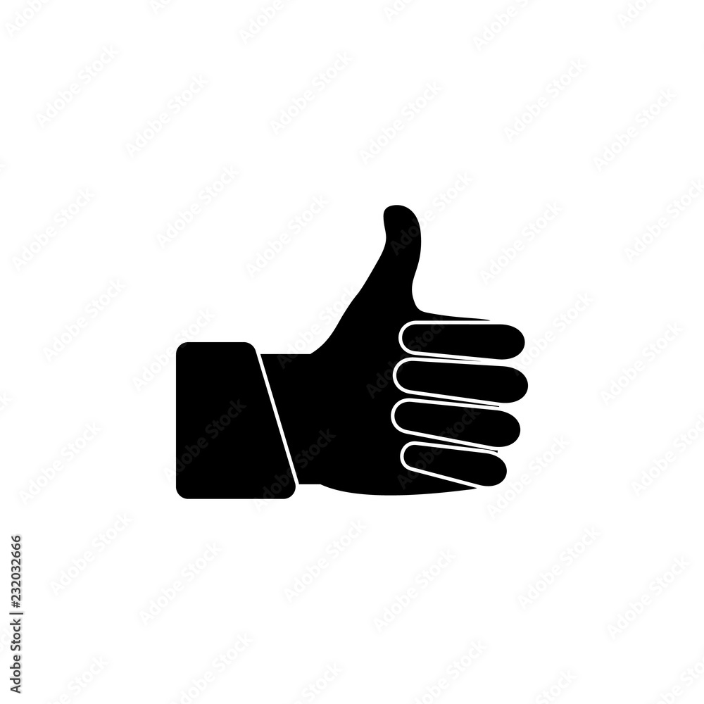 Poster gesture of approval icon. element of problem solving. premium quality graphic design. signs and symb