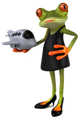 Fun frog - 3D Illustration