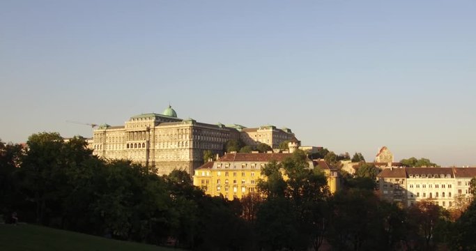 View Of The South Side Of The Buda Castle Hill From The Taban Park, The Slope Of The Geller Hill In Budapest.