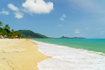 beach and tropical sea. Koh Samui