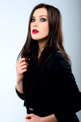 beautiful girl in the Studio