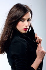 Obraz premium beautiful girl in the Studio