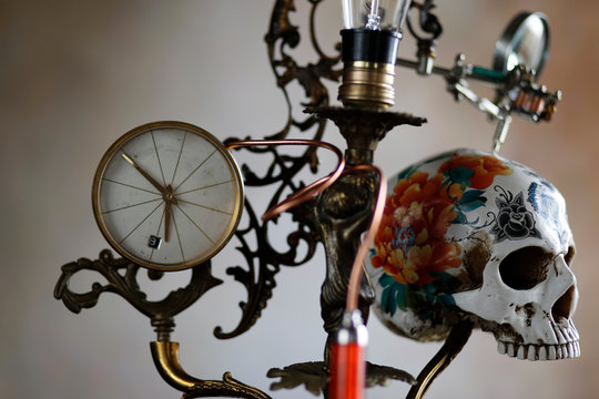 Steampunk  teschio tatoo
