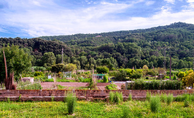 Mountains of Besalu in Catalonia