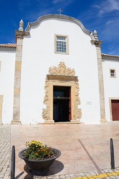 View of St Sebastian church (Igreja de Sao Sebastiao), Albufeira, Portugal.