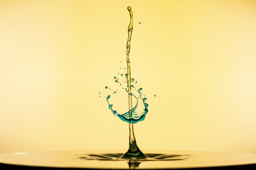 abstract background of splash of color water, the concept art