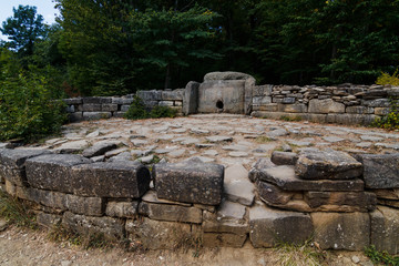 Dolmens - mysterious buildings in the Krasnodar region, Russia. The age of some of them reaches...